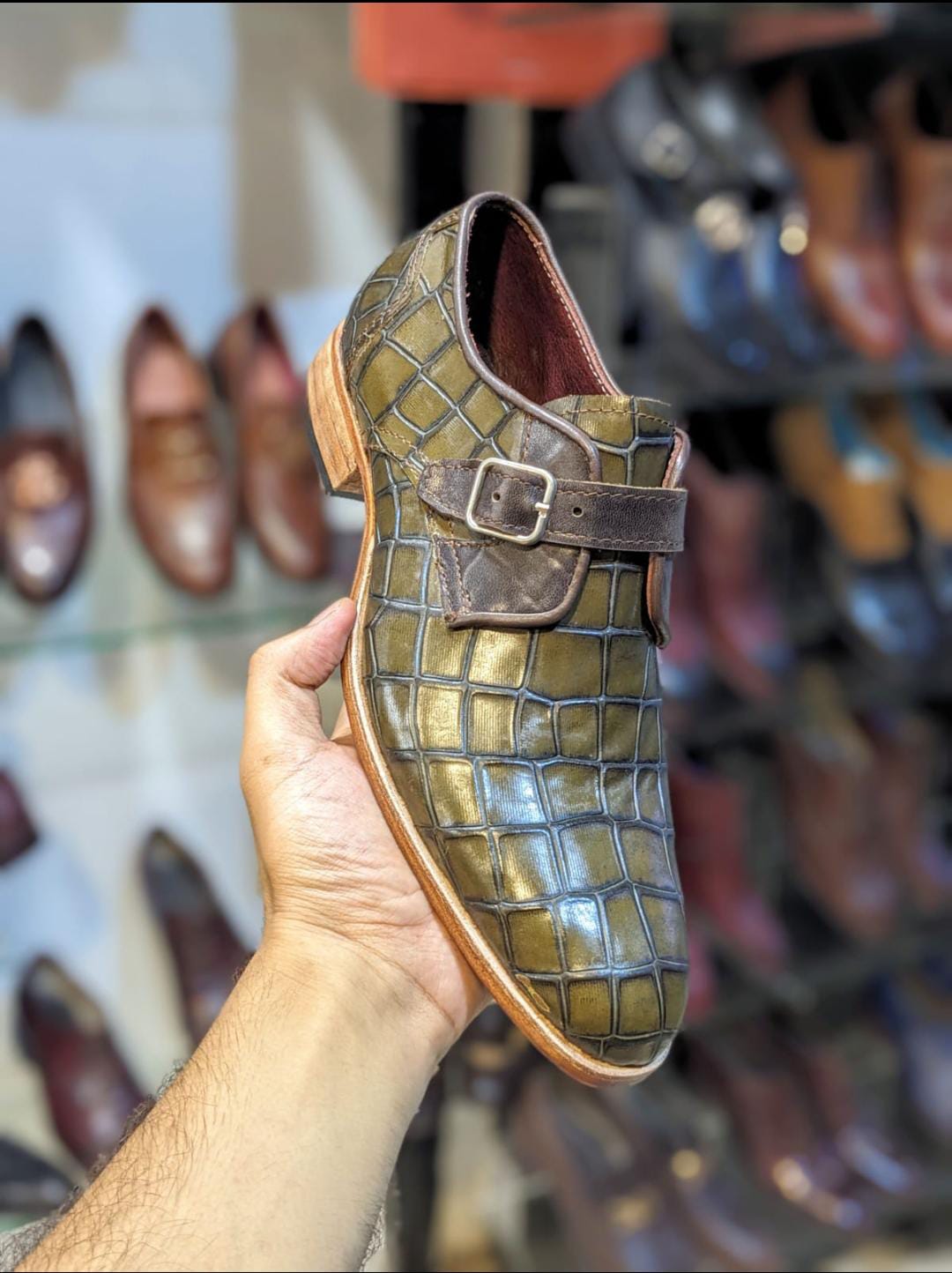 Crocodile Mongstrap mens dress