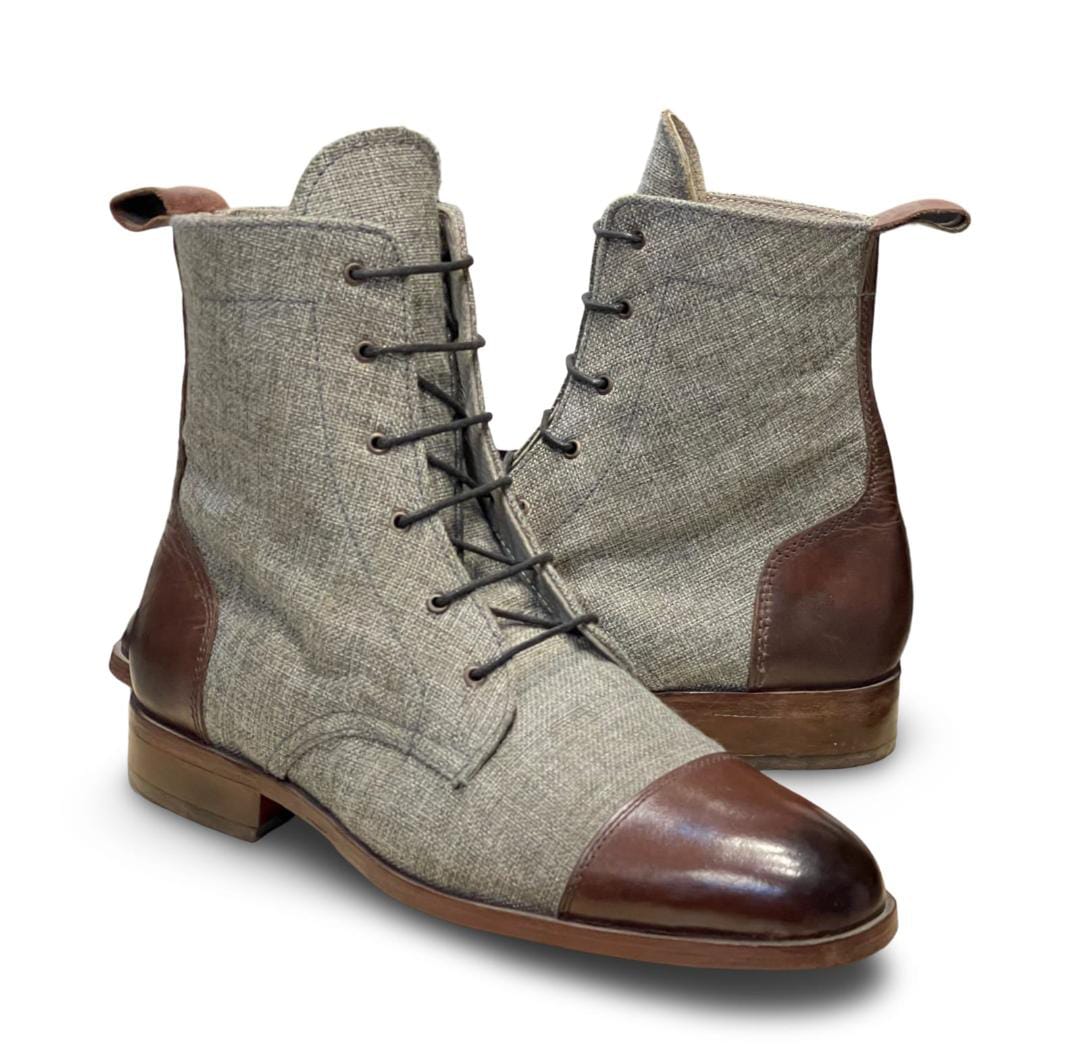 Grey Formal Men’s Boots