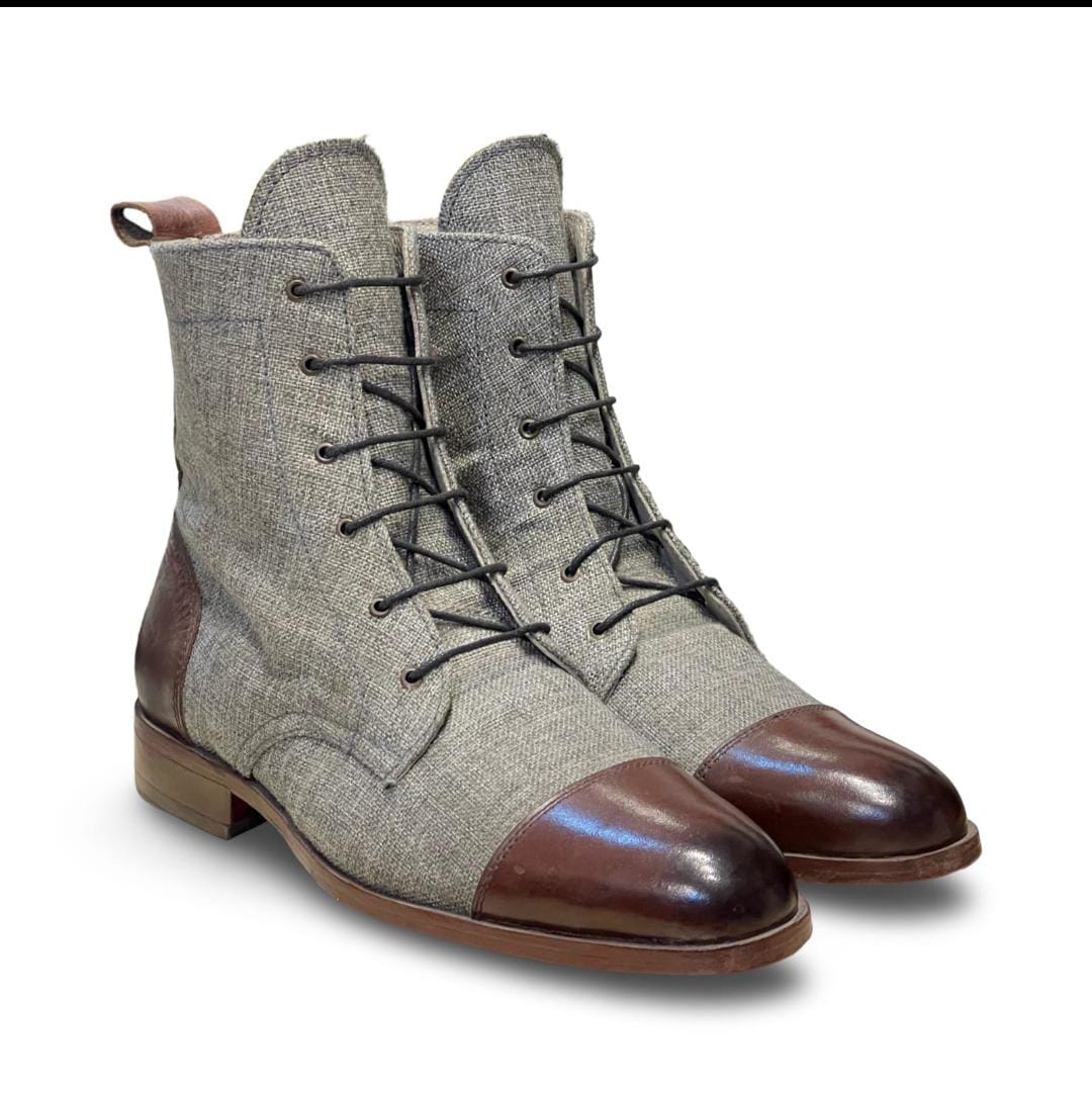 Grey Formal Men’s Boots