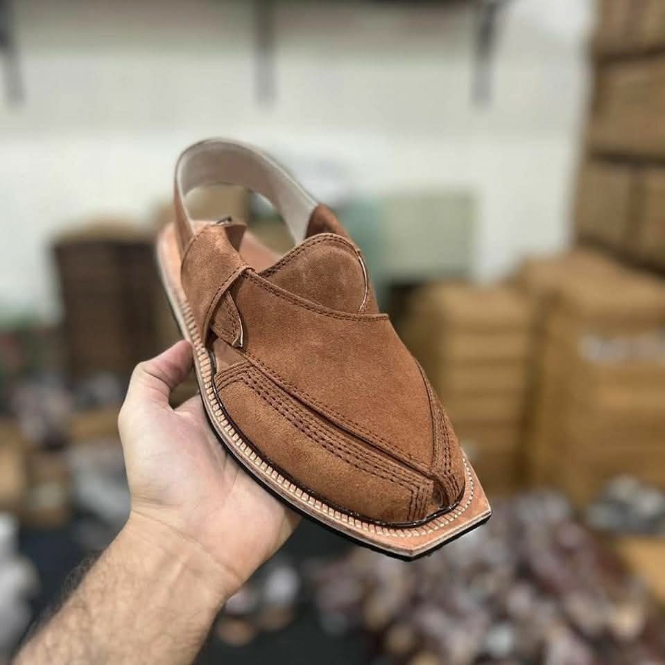 Product code: 092367 Naurozi mens Chappal  100% Original Suede Leather Chappal