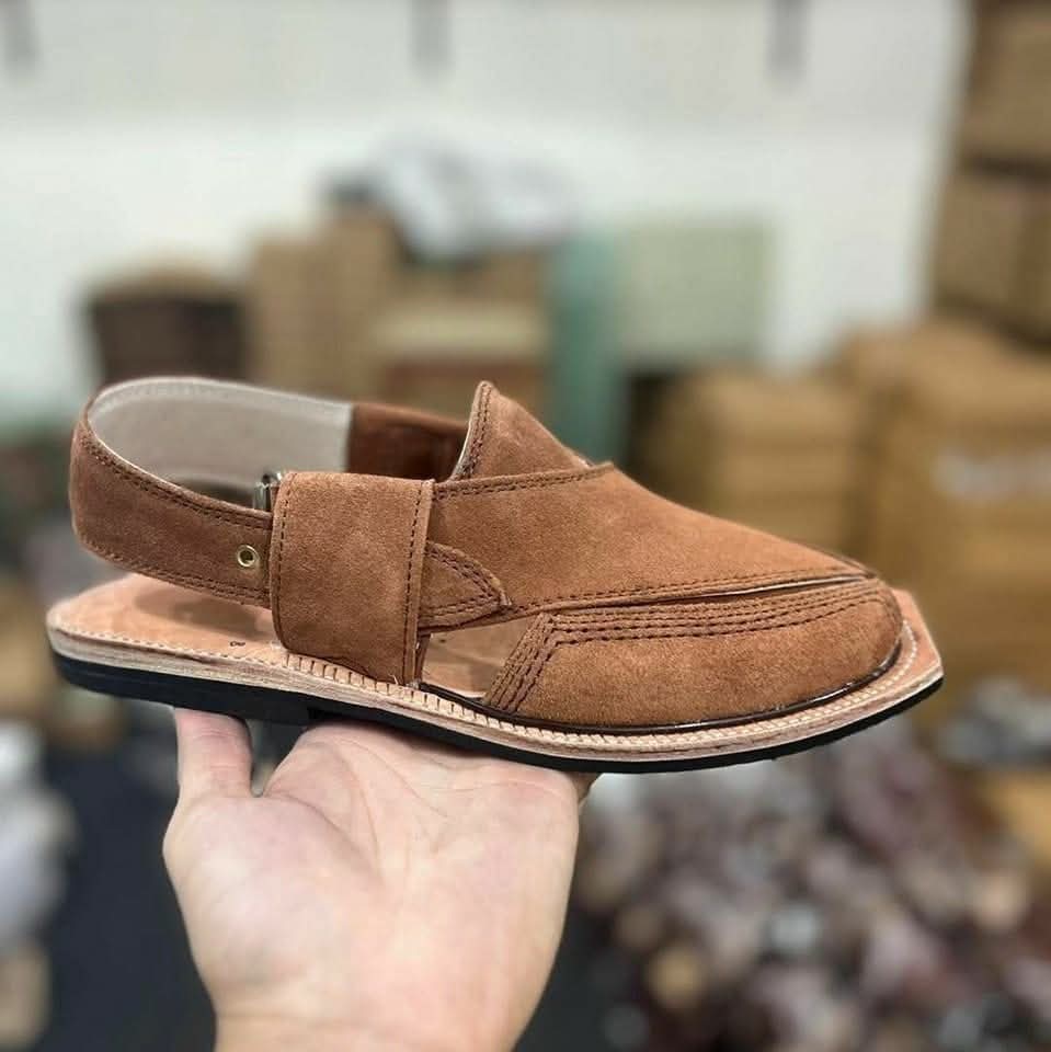 Product code: 092367 Naurozi mens Chappal  100% Original Suede Leather Chappal