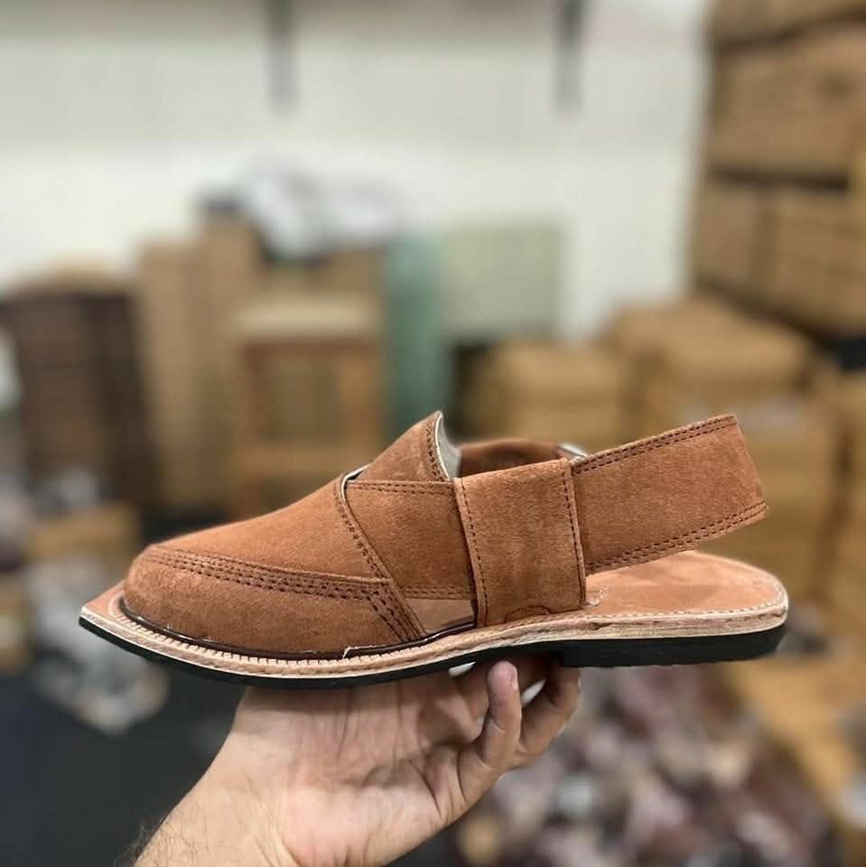 Product code: 092367 Naurozi mens Chappal  100% Original Suede Leather Chappal