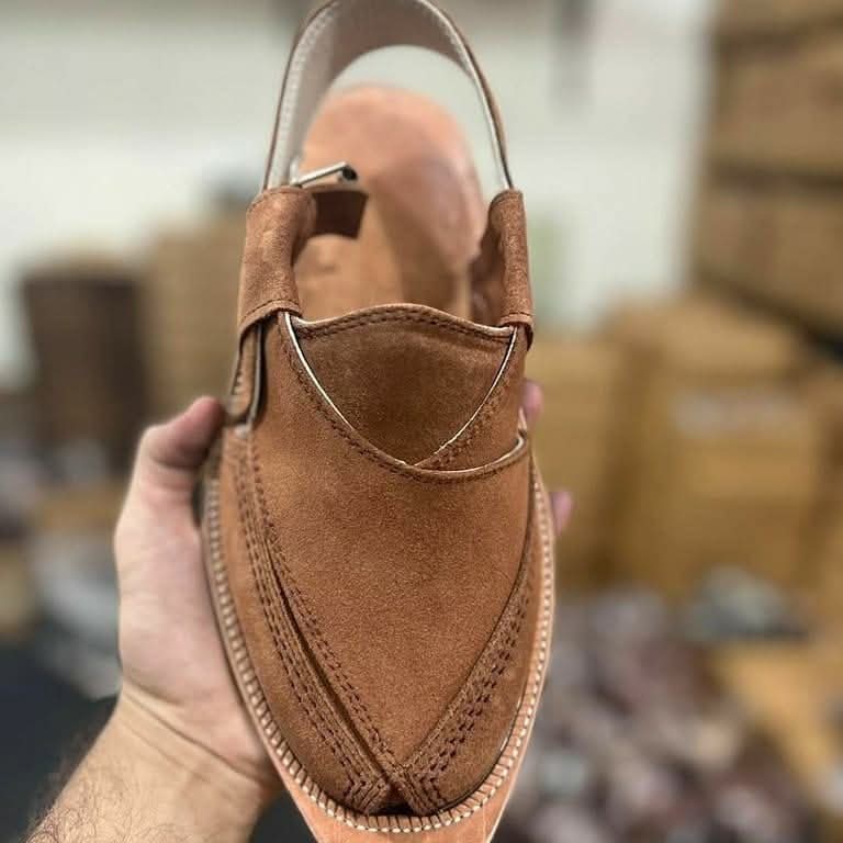 Product code: 092367 Naurozi mens Chappal  100% Original Suede Leather Chappal