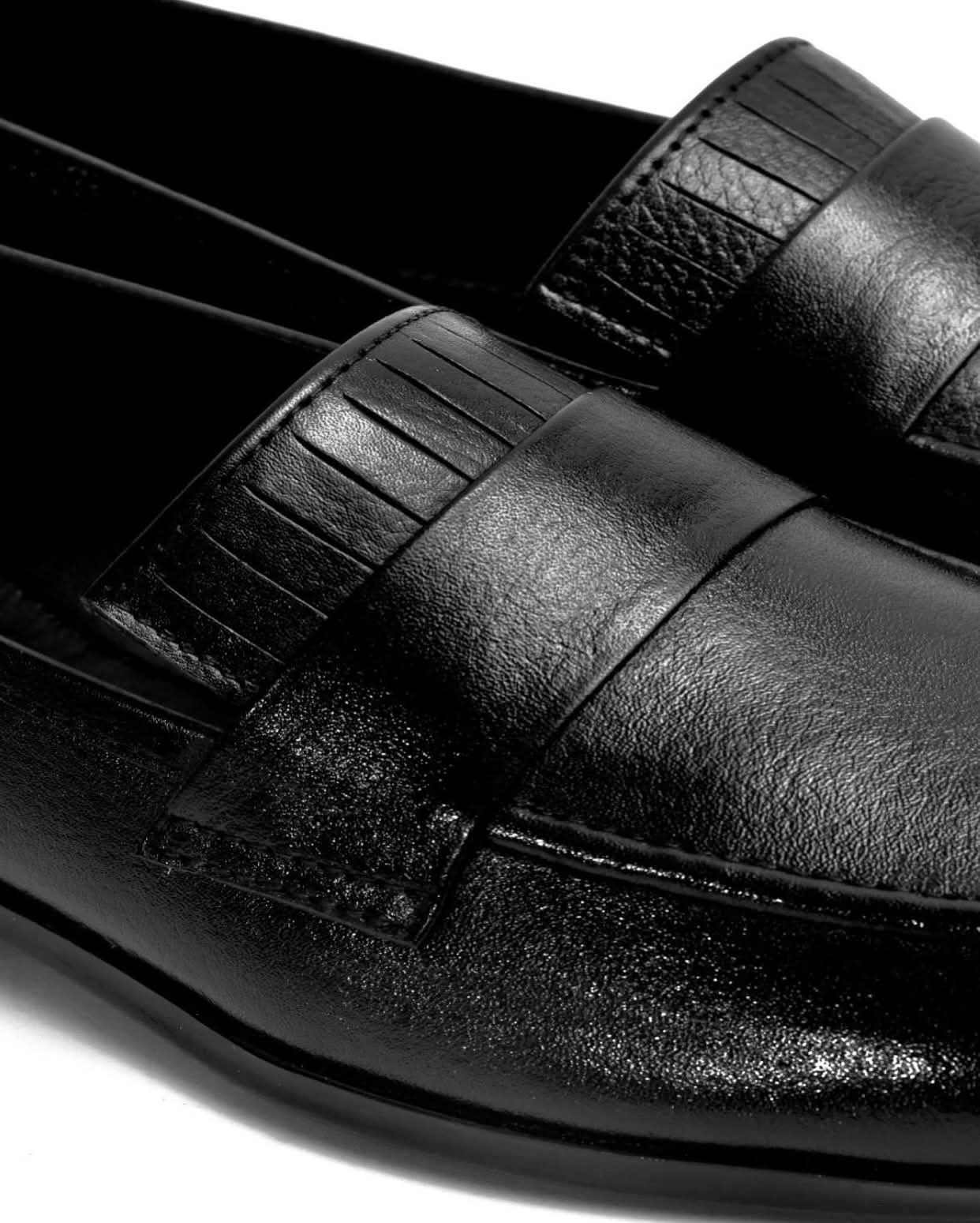Loafer shoes mens black