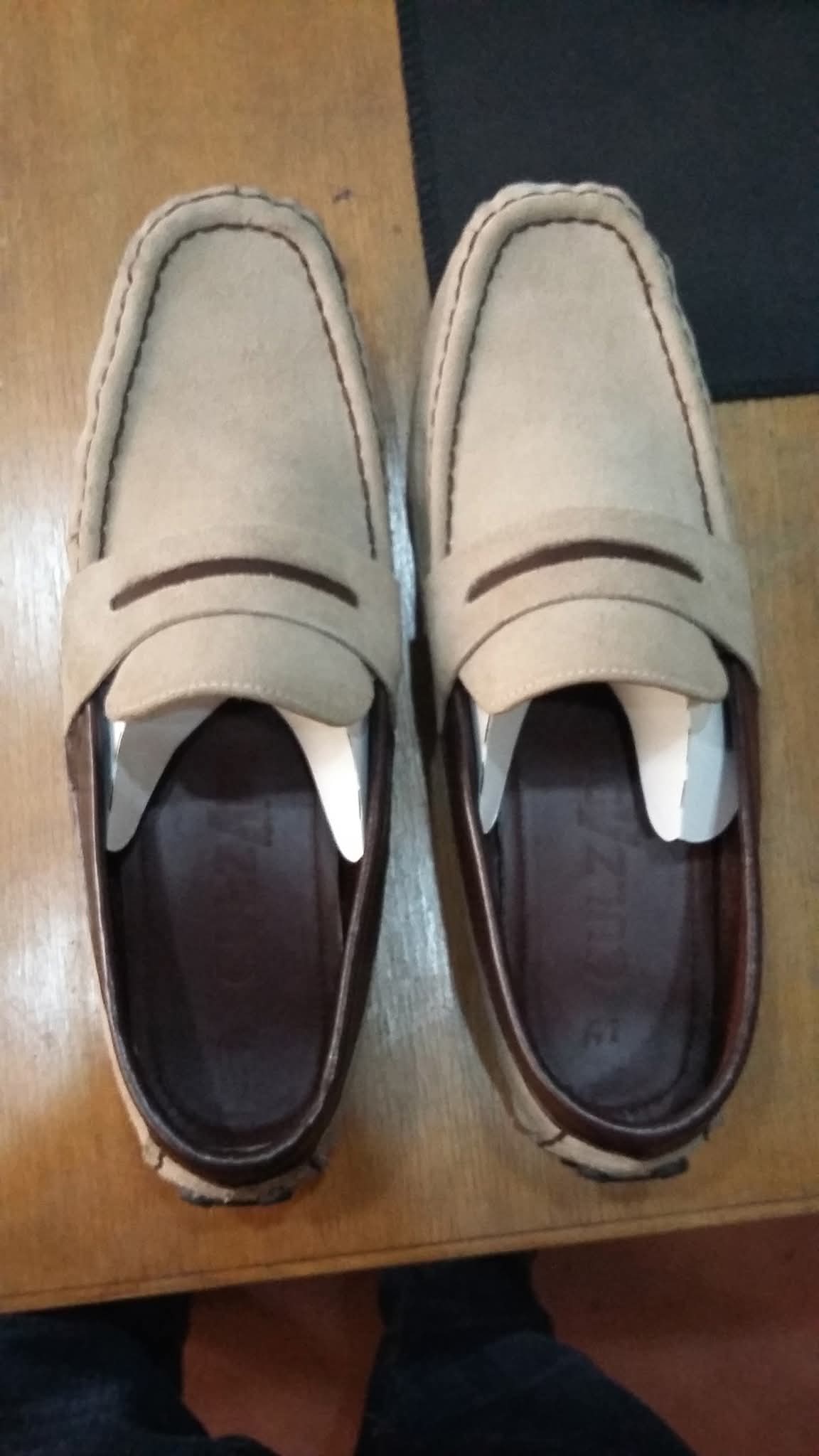 Loafer shoes pattern leather mens