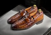 Leathers loafer shoes mens