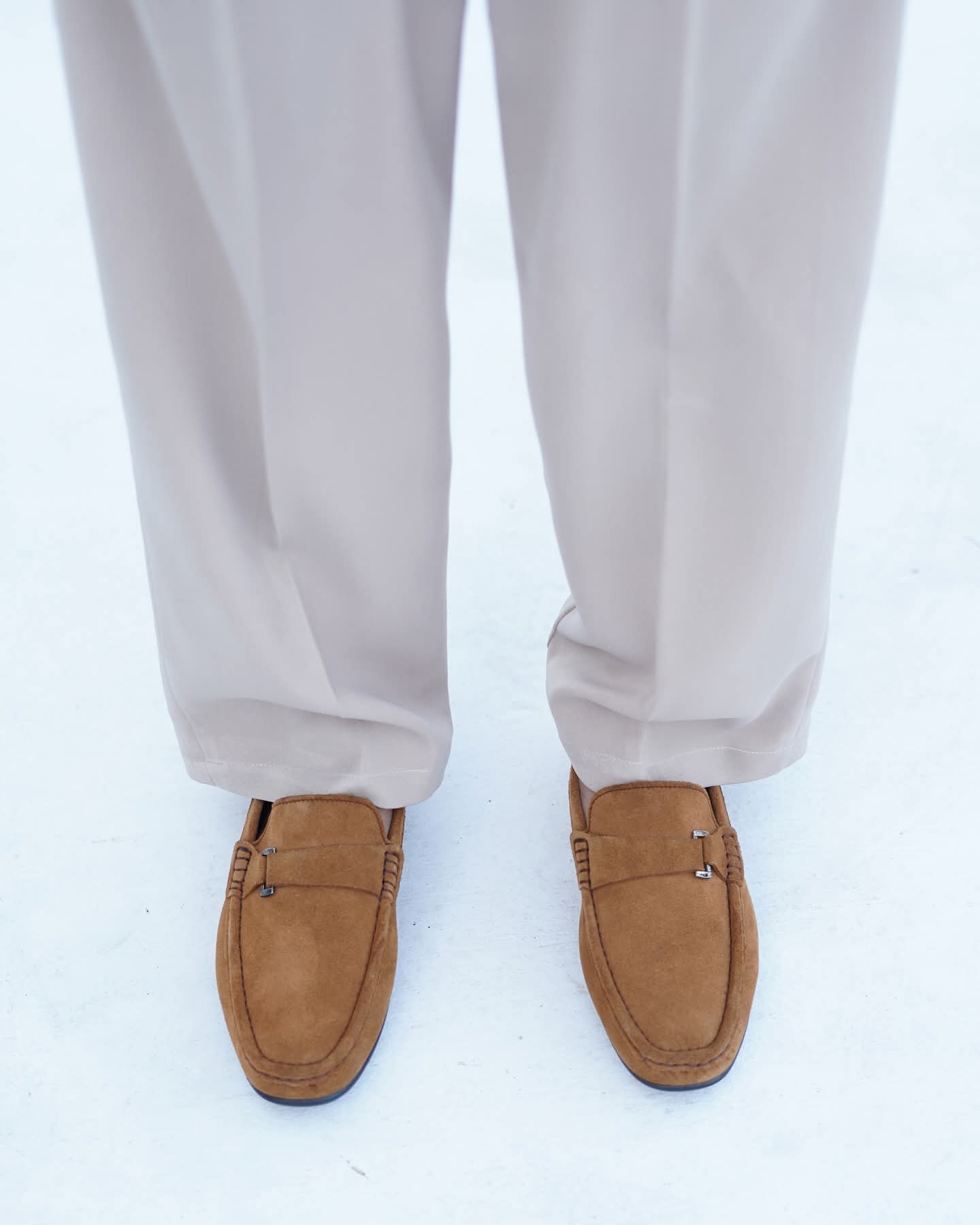 Suede leather shoes mens casual