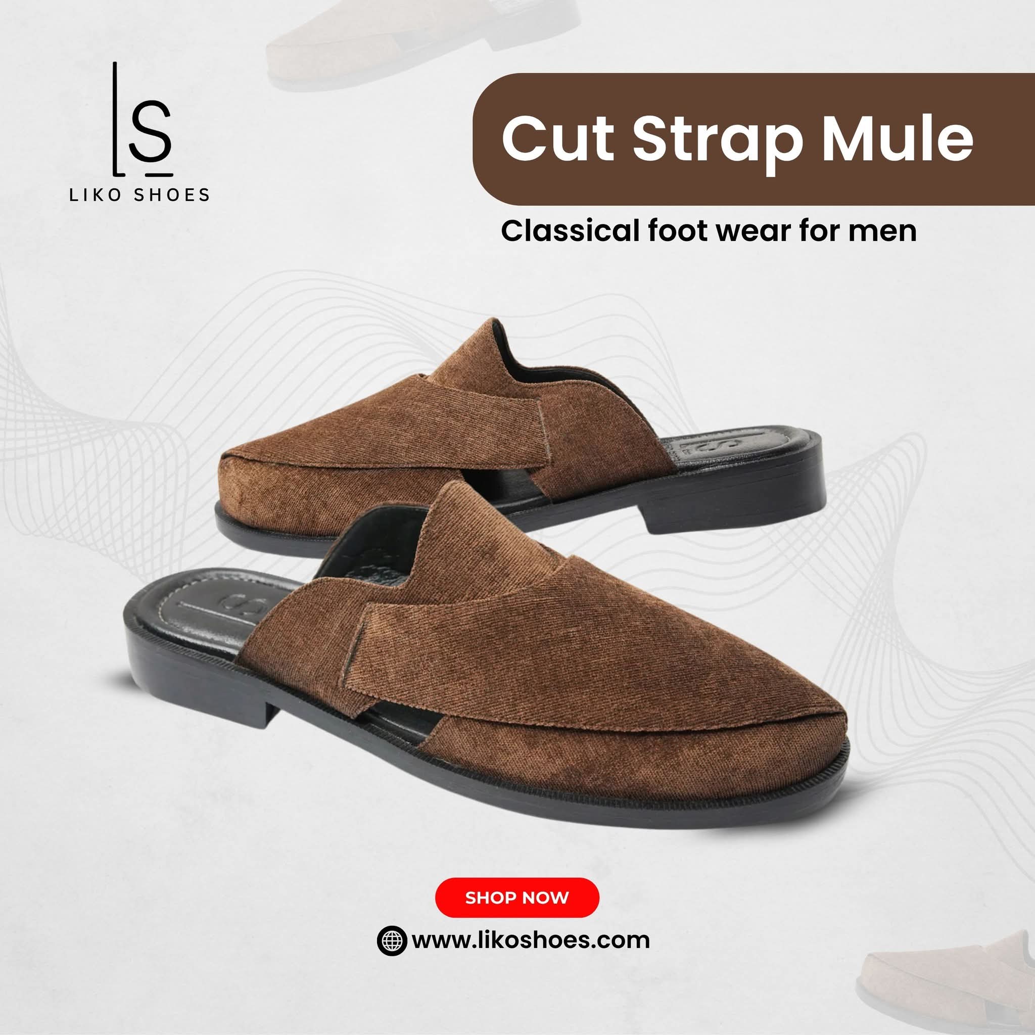 👞✨ The Cut Strap Mule mens casual