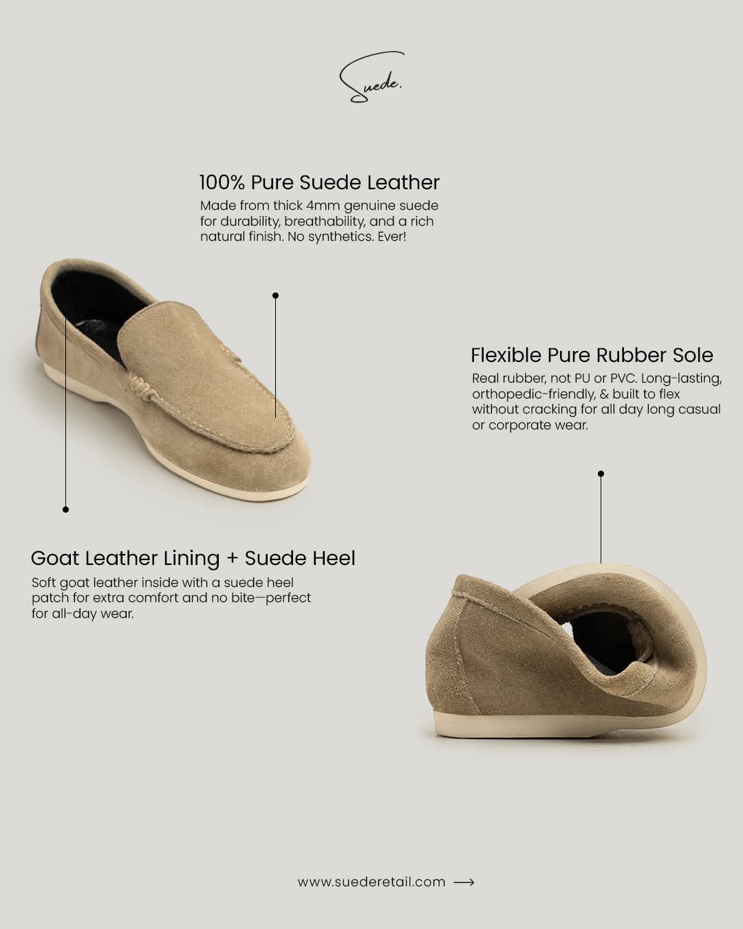 Mens casual loafers Not all comfort looks this good.