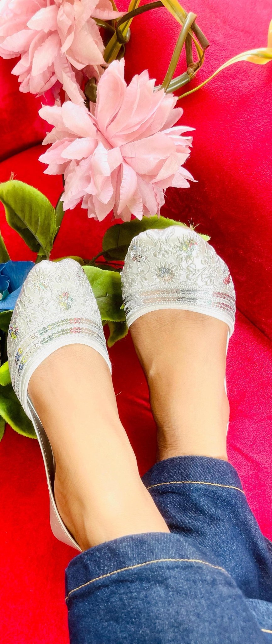 Daisy Shine (Silver) Khussa women’s