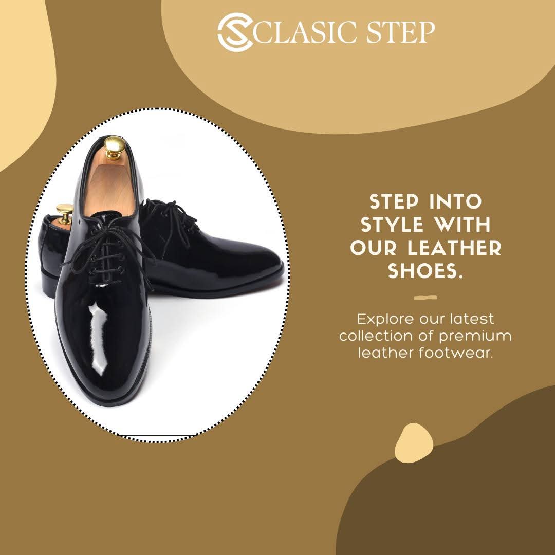 Pattern leather Oxford shoes mens dress