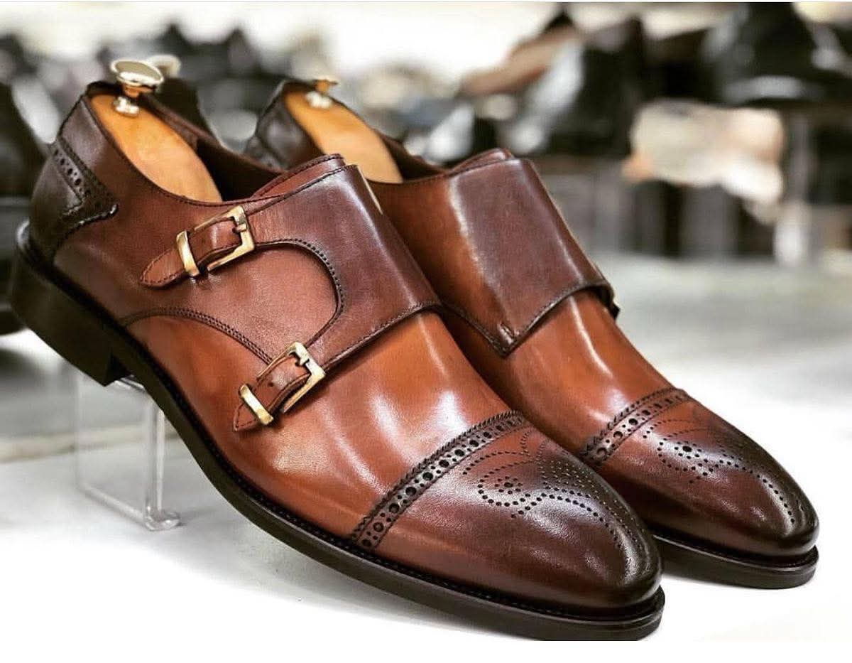 A modern classic. Double monk strap. Mens dress