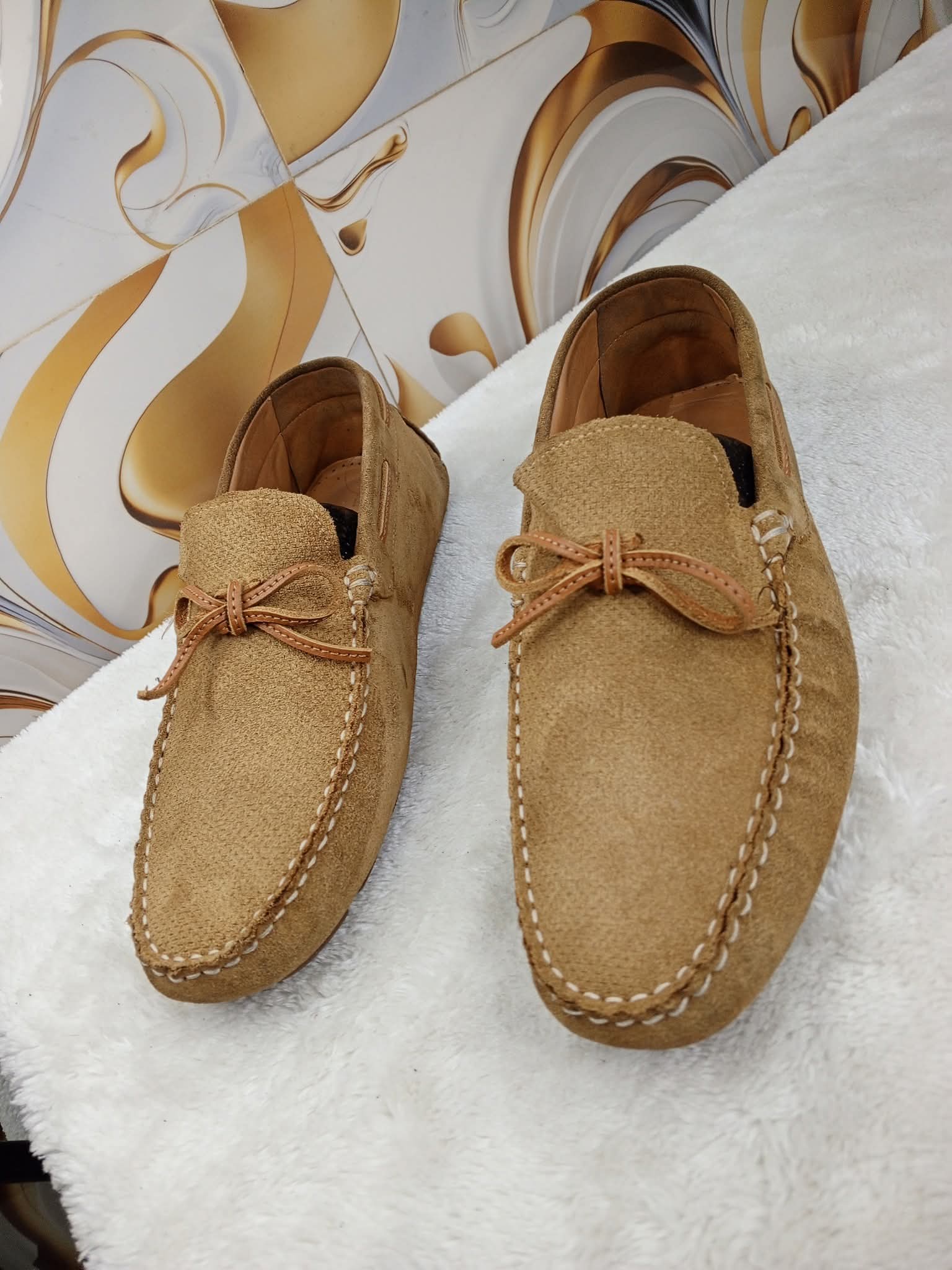 Suede leather Loafers mens