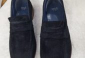 Suede leather loafers mens