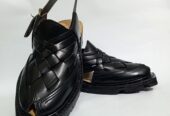 Code: BK-101 Black Quetta Naurozi mens Leather Chappal