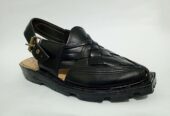 Code: BK-101 Black Quetta Naurozi mens Leather Chappal