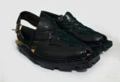 Code: BK-101 Black Quetta Naurozi mens Leather Chappal