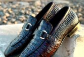 Loafer shoes crocodile leather men’s