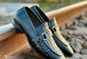 Loafer shoes crocodile leather men’s