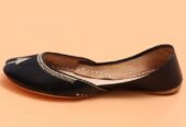 Khussa Black Synthetic Leather for ladies by South Punjab khussa. Women’s