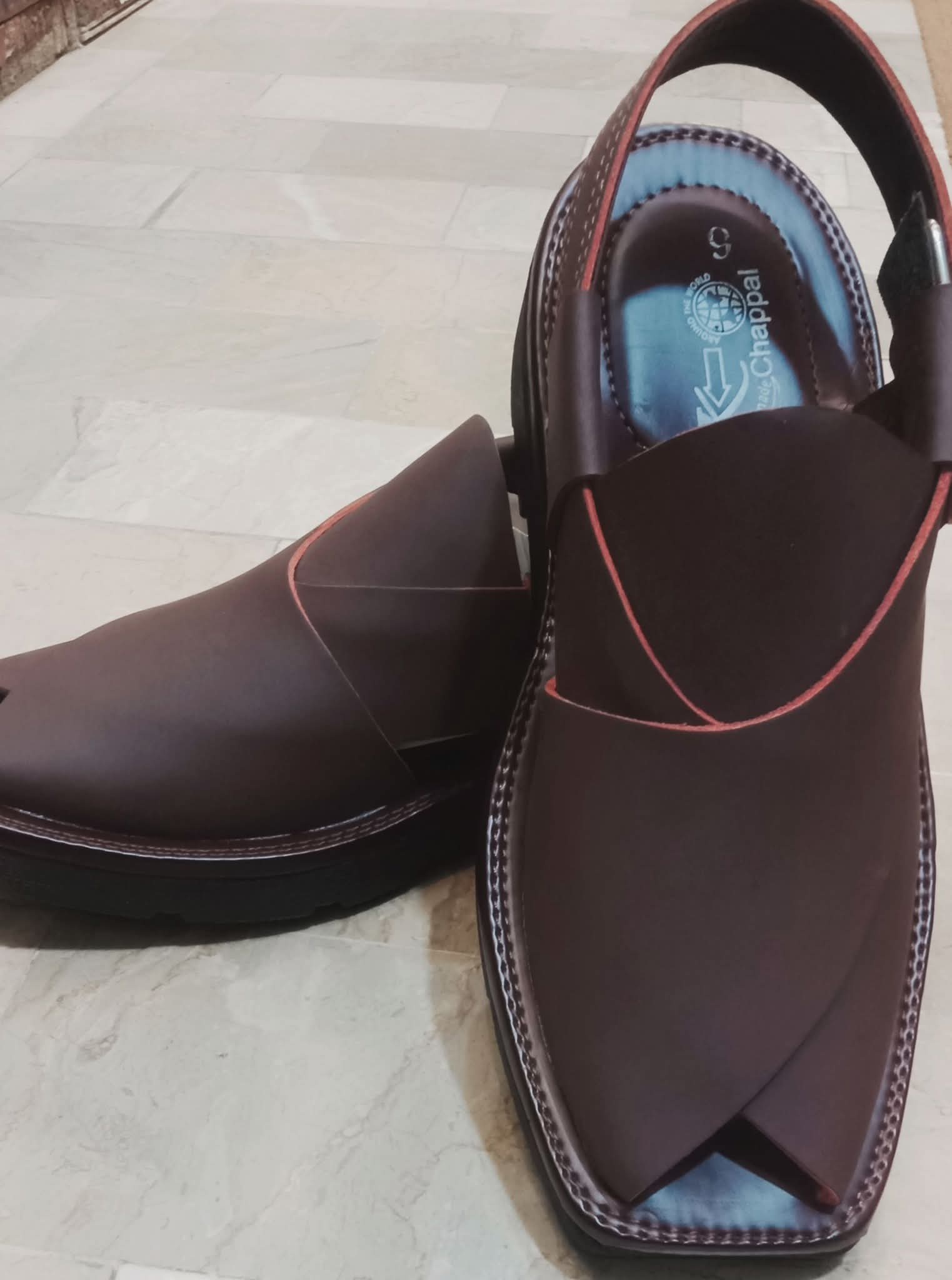 Gents mens Peshawari Captain soul chapel Hand Made..