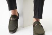 Suede leather loafers shoes mens
