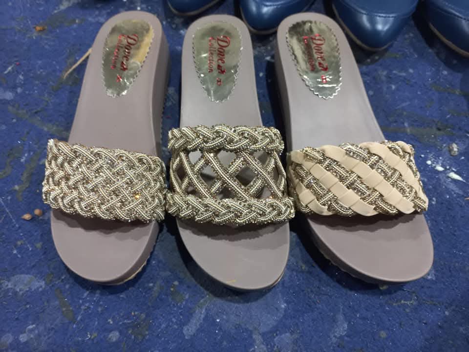 Fancy flat slippers female womens