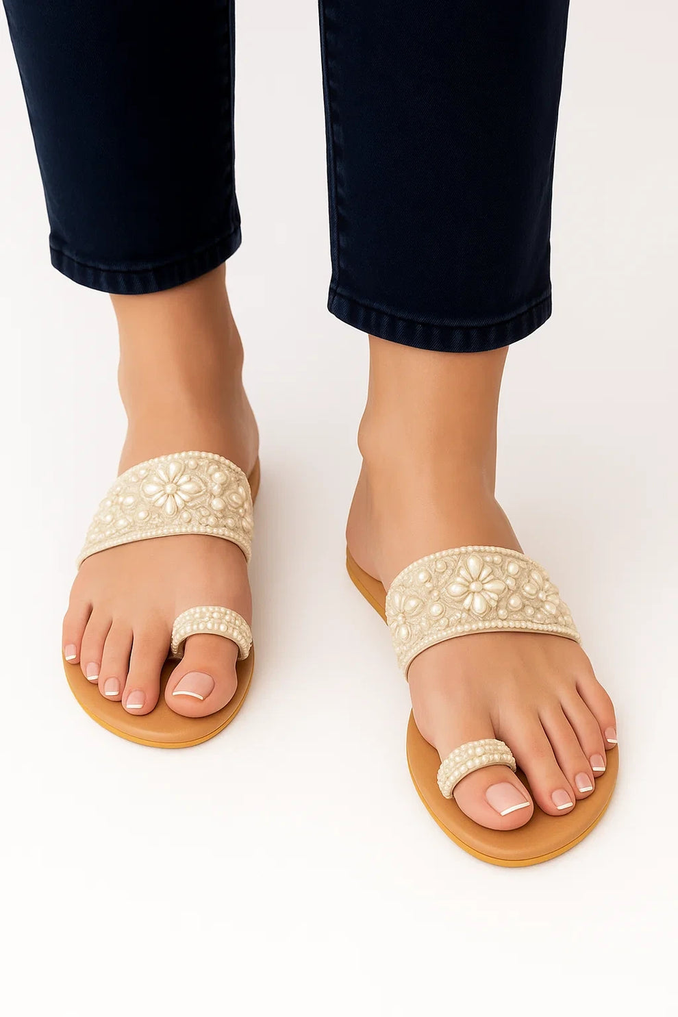 Chic Pearl Flats womens slippers