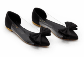 Bow Pointed Pumps Black women’s
