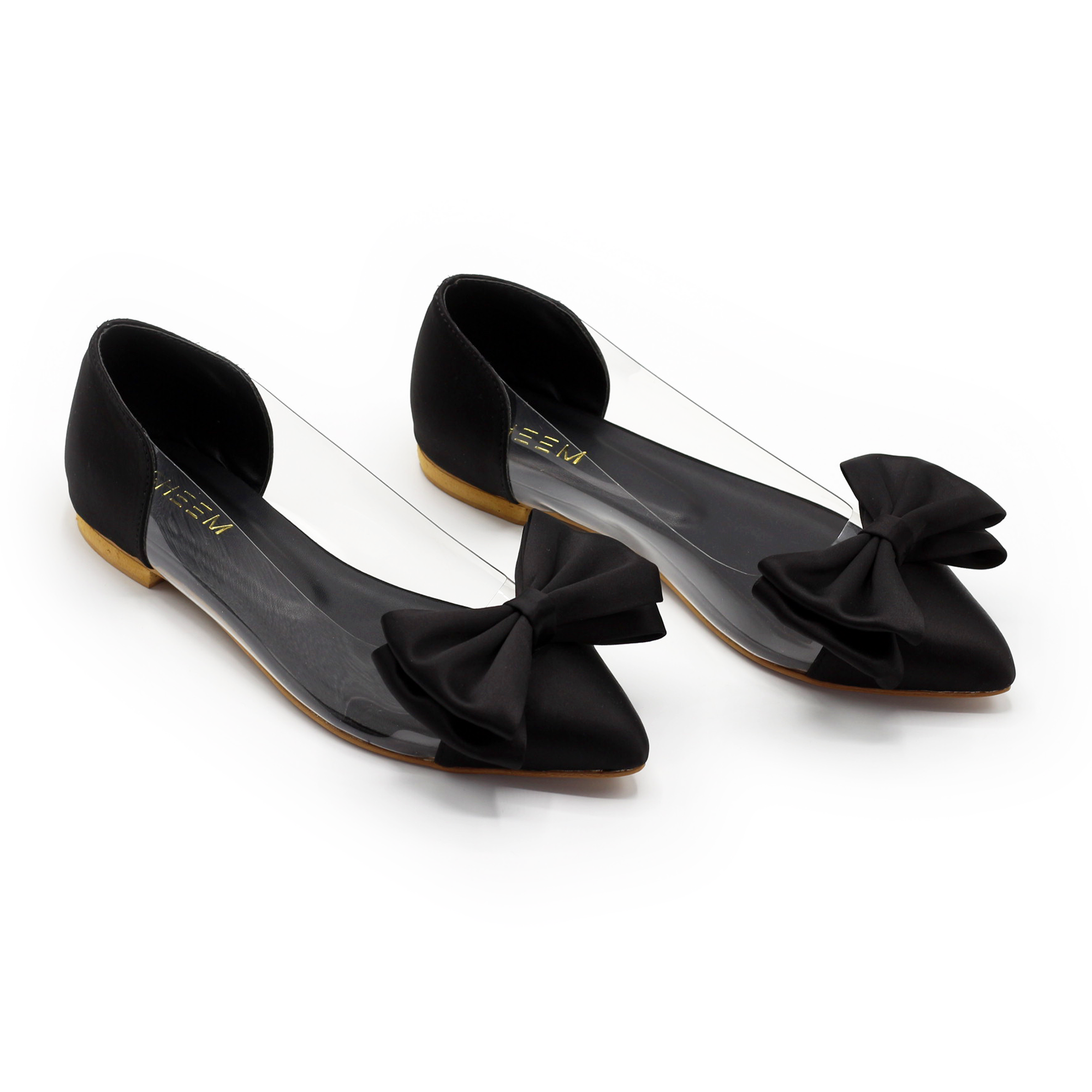 Bow Pointed Pumps Black women’s