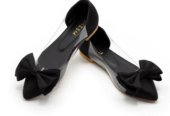 Bow Pointed Pumps Black women’s