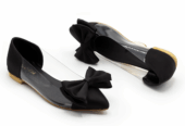 Bow Pointed Pumps Black women’s