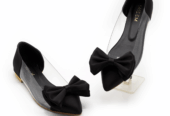 Bow Pointed Pumps Black women’s
