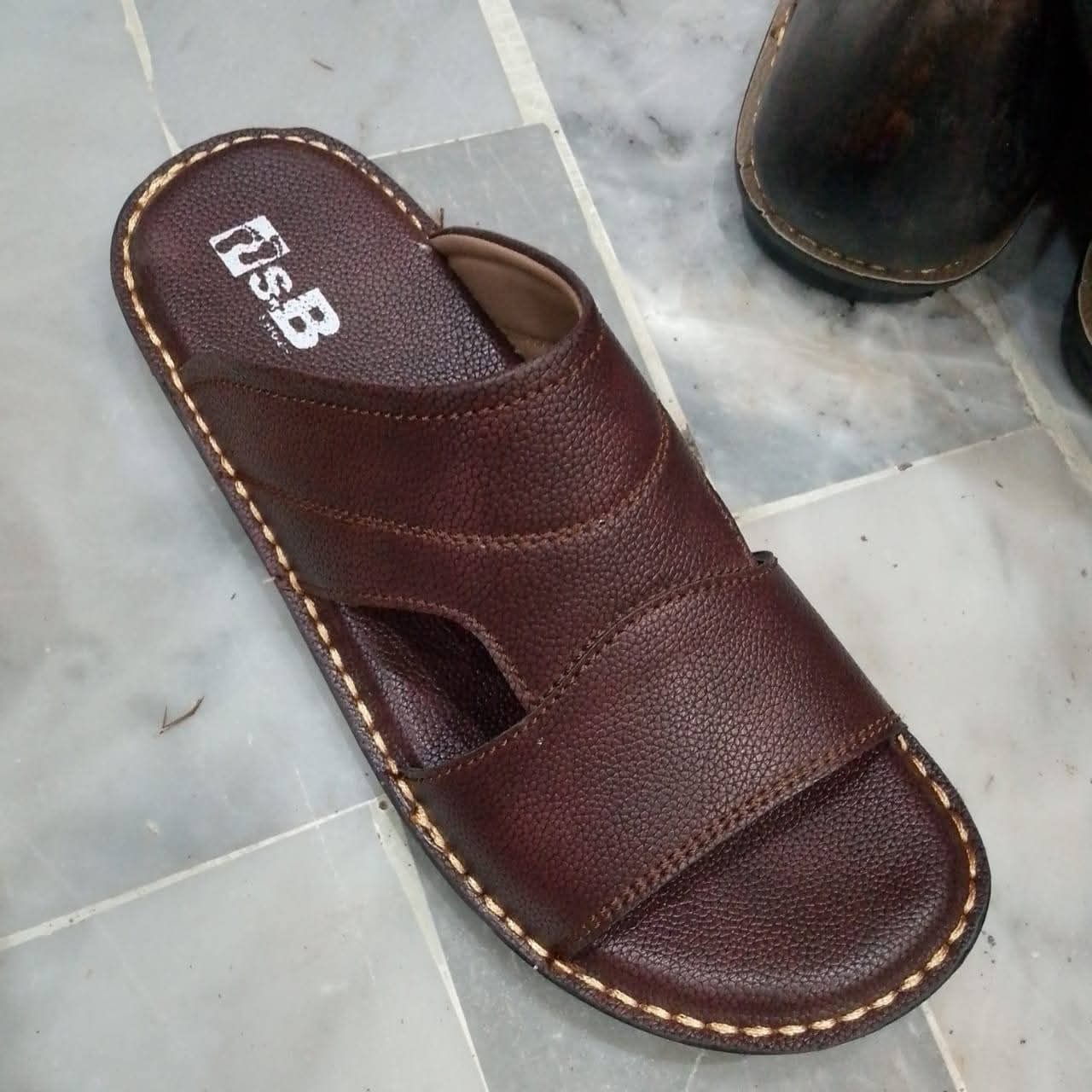 Men’s slippers pu soles