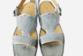 Chappal silver/Golden /maroon women’s flat