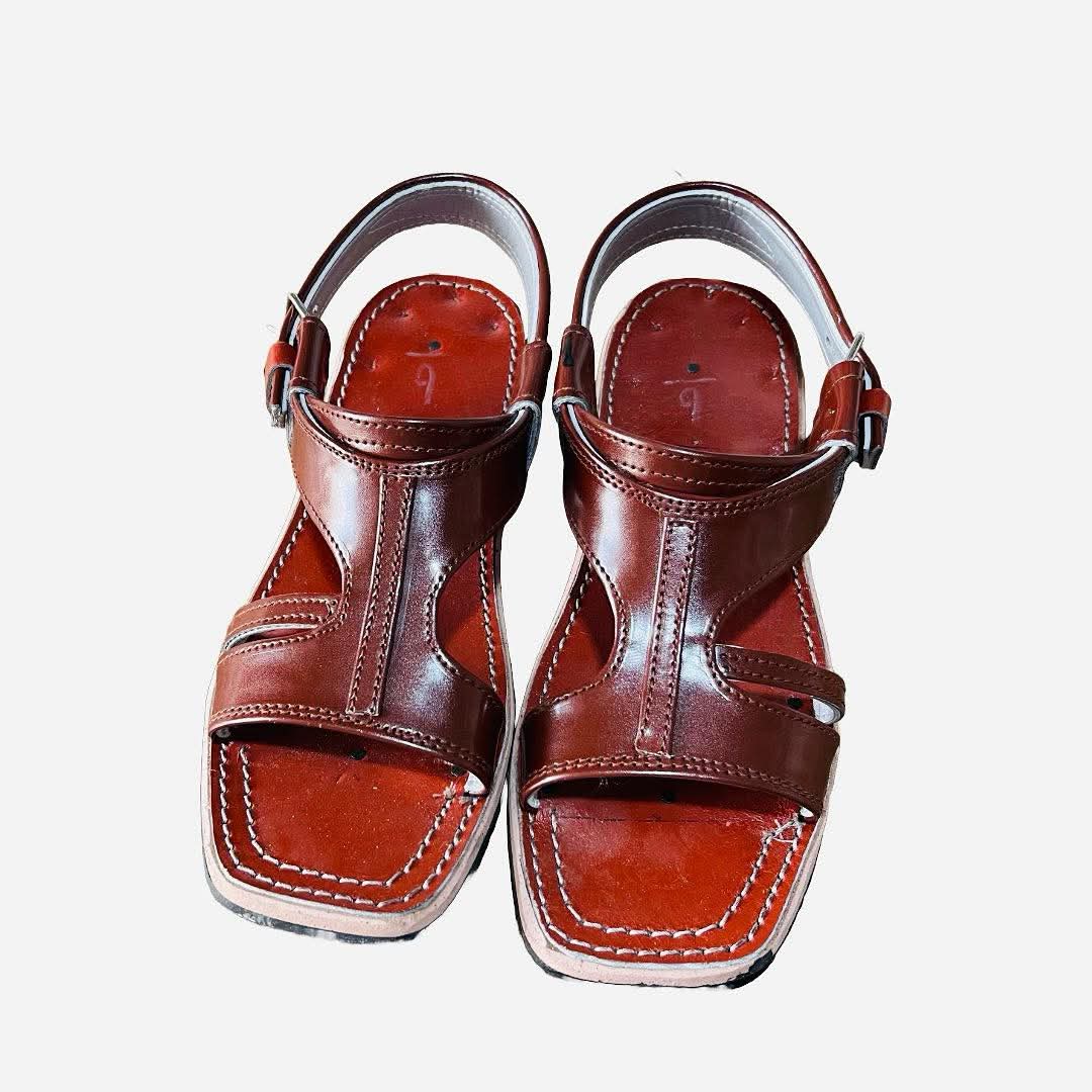 Chappal silver/Golden /maroon women’s flat