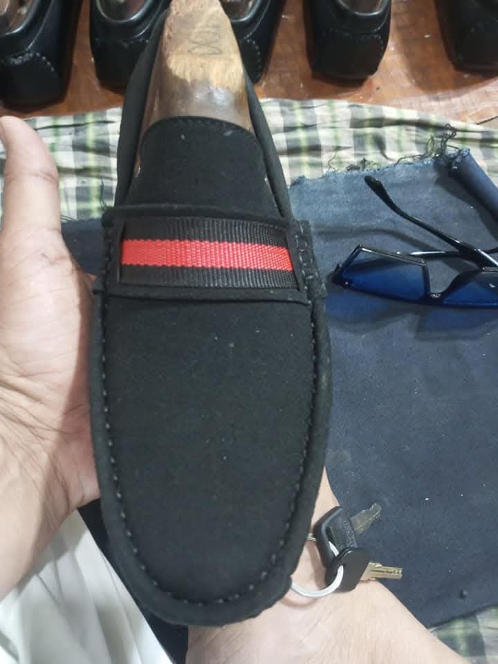 Suede leather loafers shoes for men