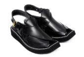 Iconic Black Kaptaan Chappal – 092271 mens