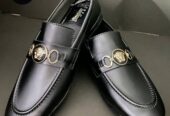Synthetic leather loafer shoes mens