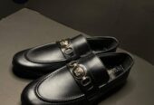 Synthetic leather loafer shoes mens
