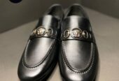 Synthetic leather loafer shoes mens