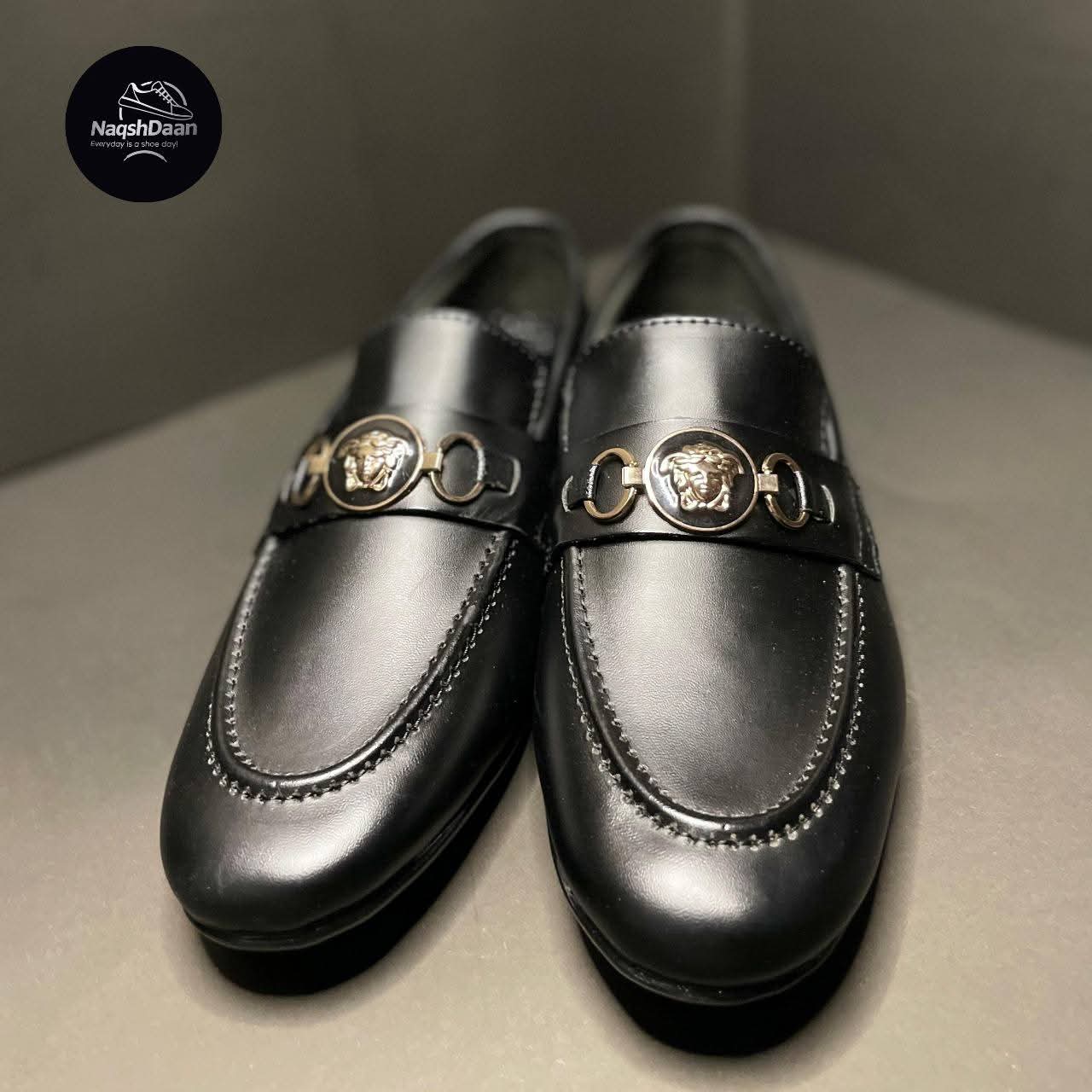 Synthetic leather loafer shoes mens