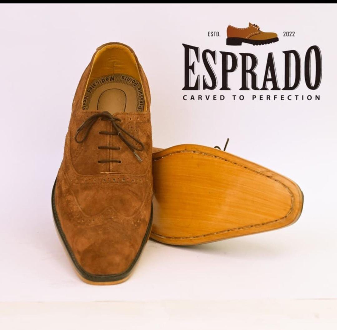 Carlos Brown Oxford shoes men`s dress