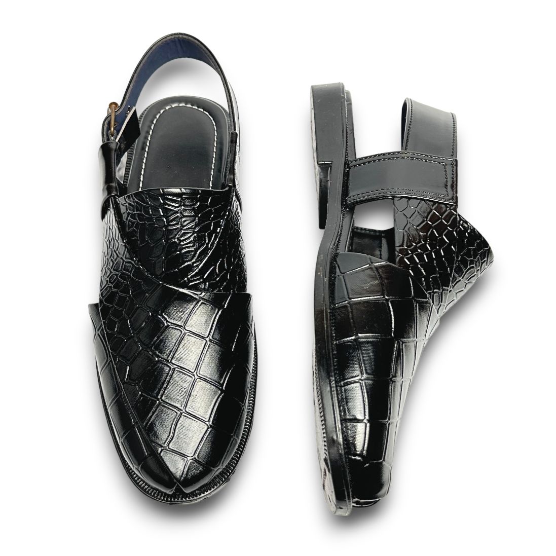 chappal leather sole mens