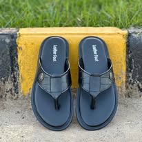 leather slippers men`s