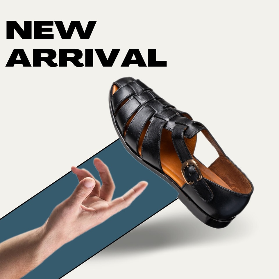 the Roma shoe lineup sandal mens