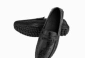 Mens casual loafers Forest a Deep Grained Driver with matt Black Signature Bottegga Buckle