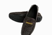 Mens casual loafers Forest a Deep Grained Driver with matt Black Signature Bottegga Buckle