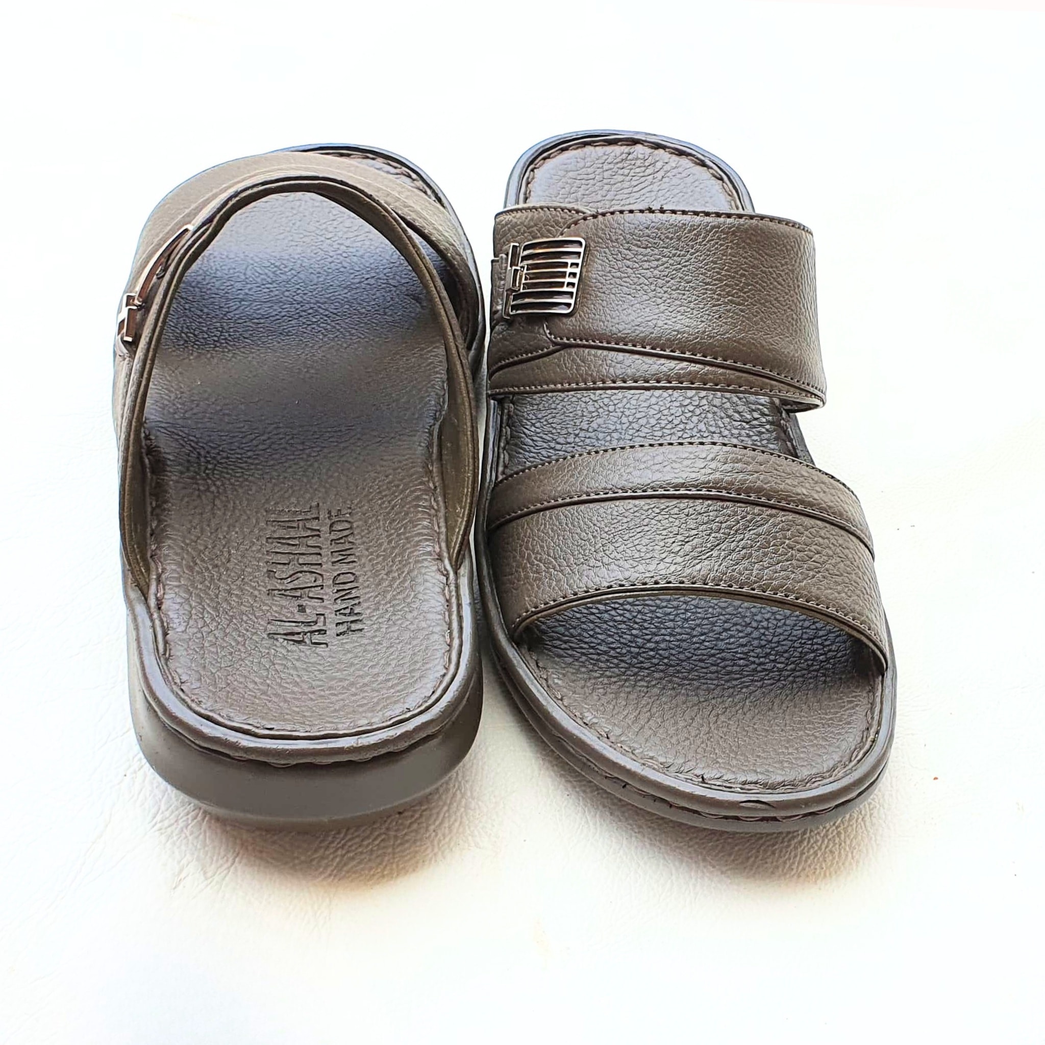 leathers slippers causal Men`s