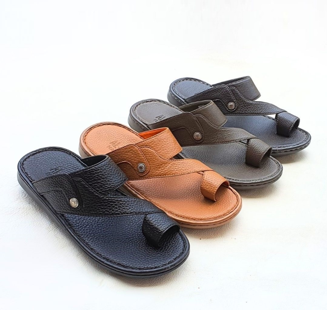 leathers slippers Men`s